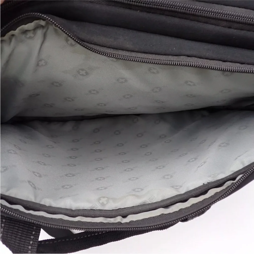 Swiss Gear Wenger Laptop Tablet Case Padded Black Shoulder Strap Crossbody